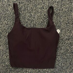 Old Navy Dark Ribbed Crop Top